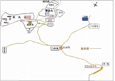遊歩道案内図