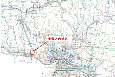 東潟ノ内地区位置図