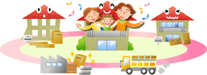 イラスト：建設リサイクルのしくみ