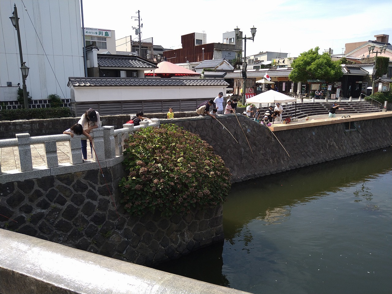 京橋川での釣り体験