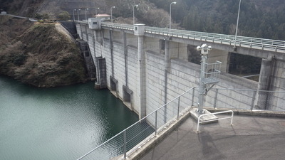 ２月12日の御部ダムの写真です