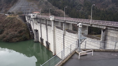 ２月23日の御部ダムの写真です