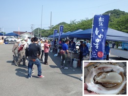 イベントでのイワガキ販売の様子