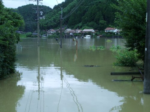 集落冠水