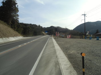国道９号益田側から見た交差点１