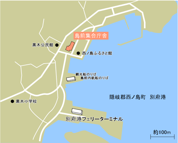 隠岐保健所島前保健環境グループの地図