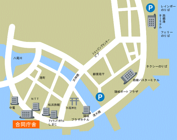 合庁周辺地図