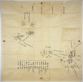 鳥取県立博物館所蔵の小谷伊兵衛より差出候竹嶋之絵図の画像