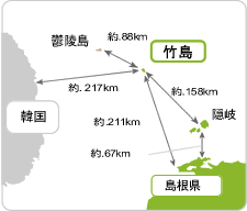 竹島周辺地図
