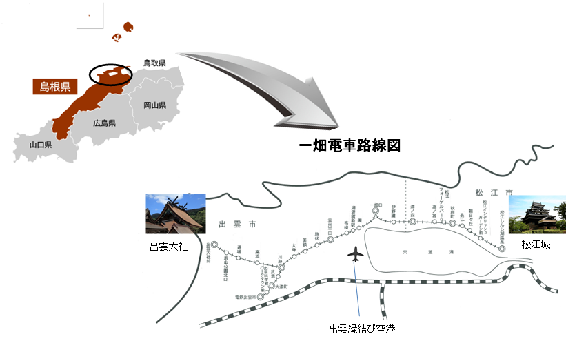 一畑電車路線図