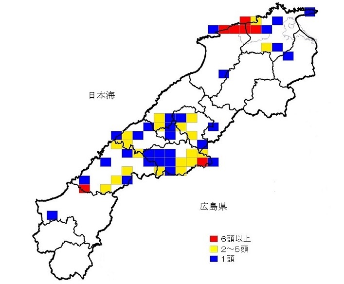 狩猟捕獲場所図