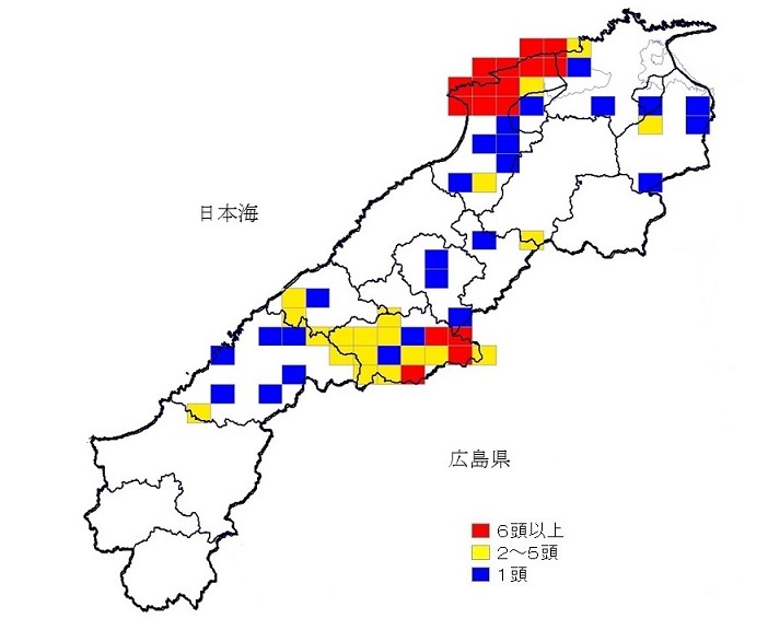 有害捕獲場所図