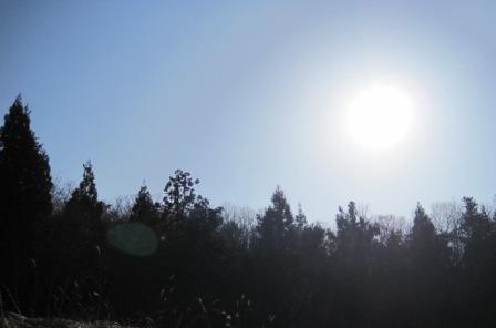 （写真）太陽サンサン