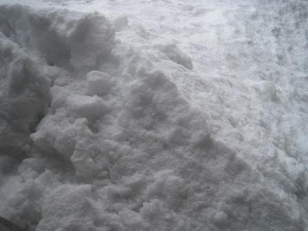 （写真）新雪の時みたいにキレイになっています