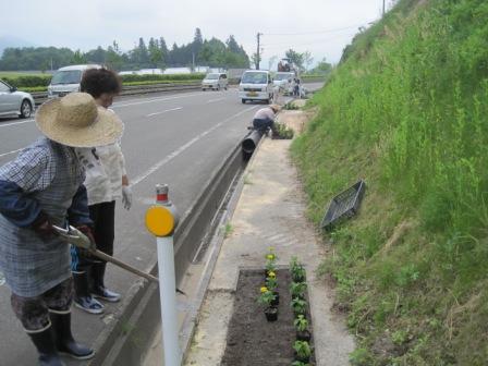 （写真）作業をしている方々