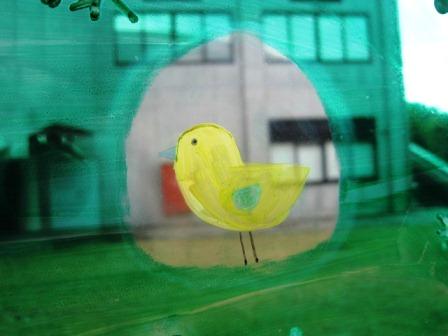 （写真）鳥の絵