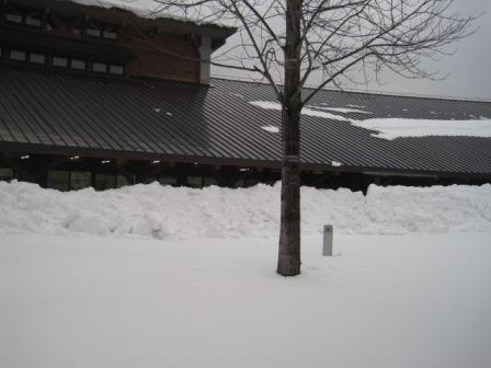 （写真）センター事務室外の雪その２