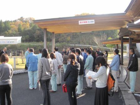 （写真）避難訓練の様子