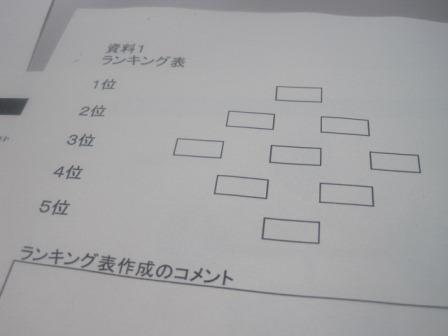 （写真）ダイヤモンドランキング表