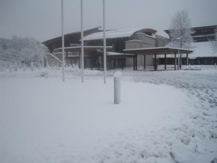 （写真）雪の様子