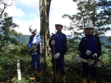 草ノ城山にて