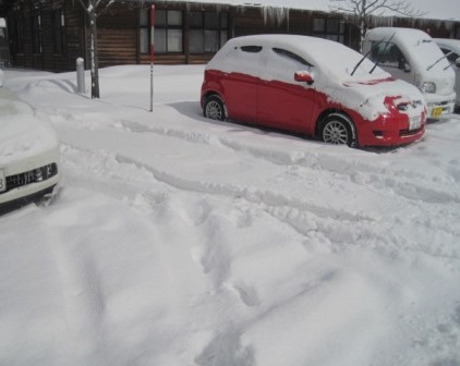 （写真）車の積雪