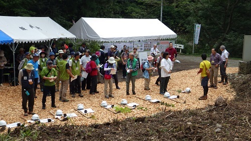 植樹イベント式典の様子