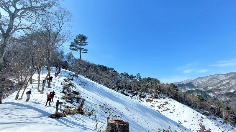木地屋支線ルートを登る画像