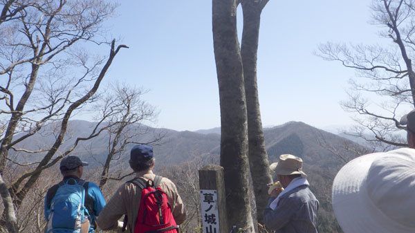 草ノ城山山頂からの眺め