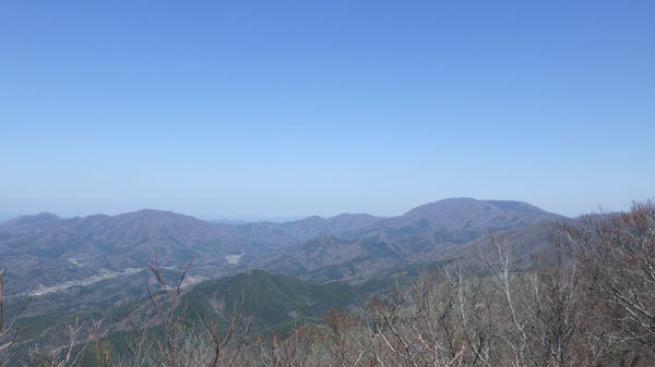 琴引山頂からの大万木山方面の画像