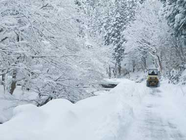 冬季の小田線入り口の画像
