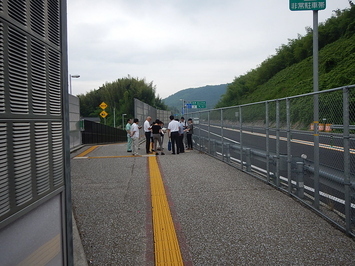 道路改築事業【一般国道４８５号松江第五大橋道路】現地調査状況の写真