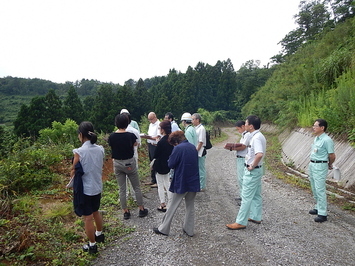 県営林道整備交付金事業【北山線】現地調査状況の写真