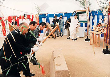 県立美術館建築工事着手（写真）