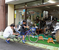自転車店の写真