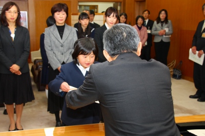 表彰式の様子