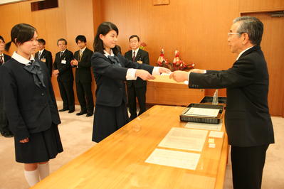 写真：表彰の様子