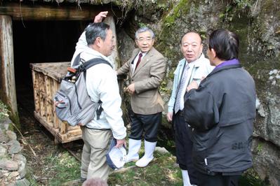 銀山遺跡の視察の様子