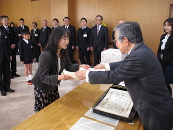 表彰式の様子