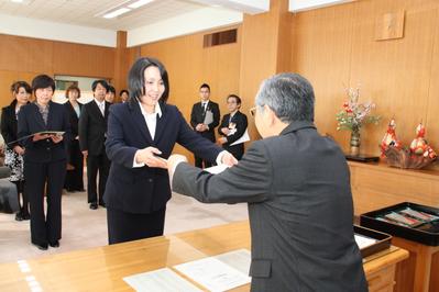 表彰式の様子ぴよぴよサロン寺戸さん