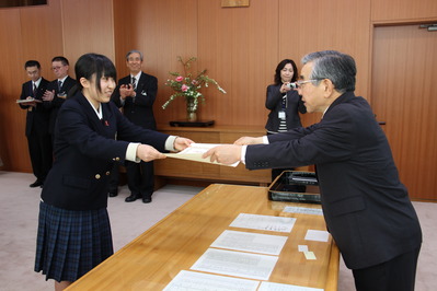 表彰の様子