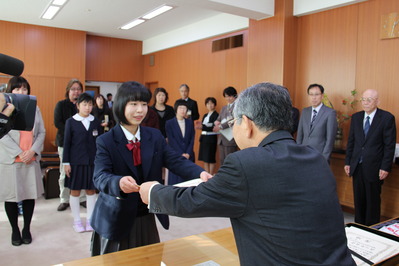 表彰式の様子