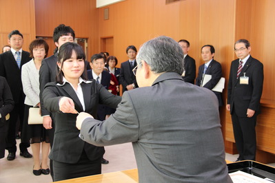 表彰式の様子