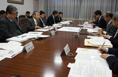 国土交通省予算に関して意見を述べる知事の写真