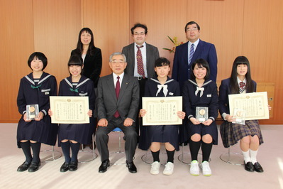 出雲市立第一中学校吹奏楽部、出雲市立斐川西中学校合唱部、出雲北陵中学・高等学校合唱部の皆さん