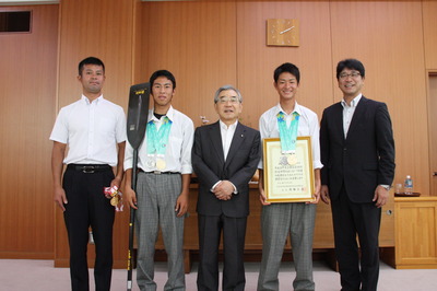 中尾選手と長島選手