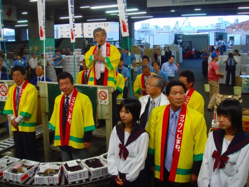 関西で島根県産農産物をトップセールス