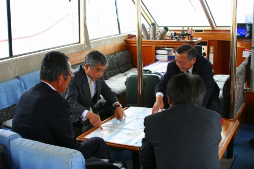 隠岐島内４か町村役場を訪問し町村長と意見交換の写真その1