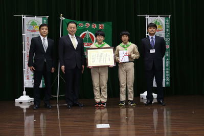 志学小学校緑の少年団の皆さんと