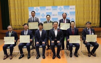 表彰企業の皆さんと